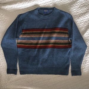 Blue Pendleton Striped Sweater, L